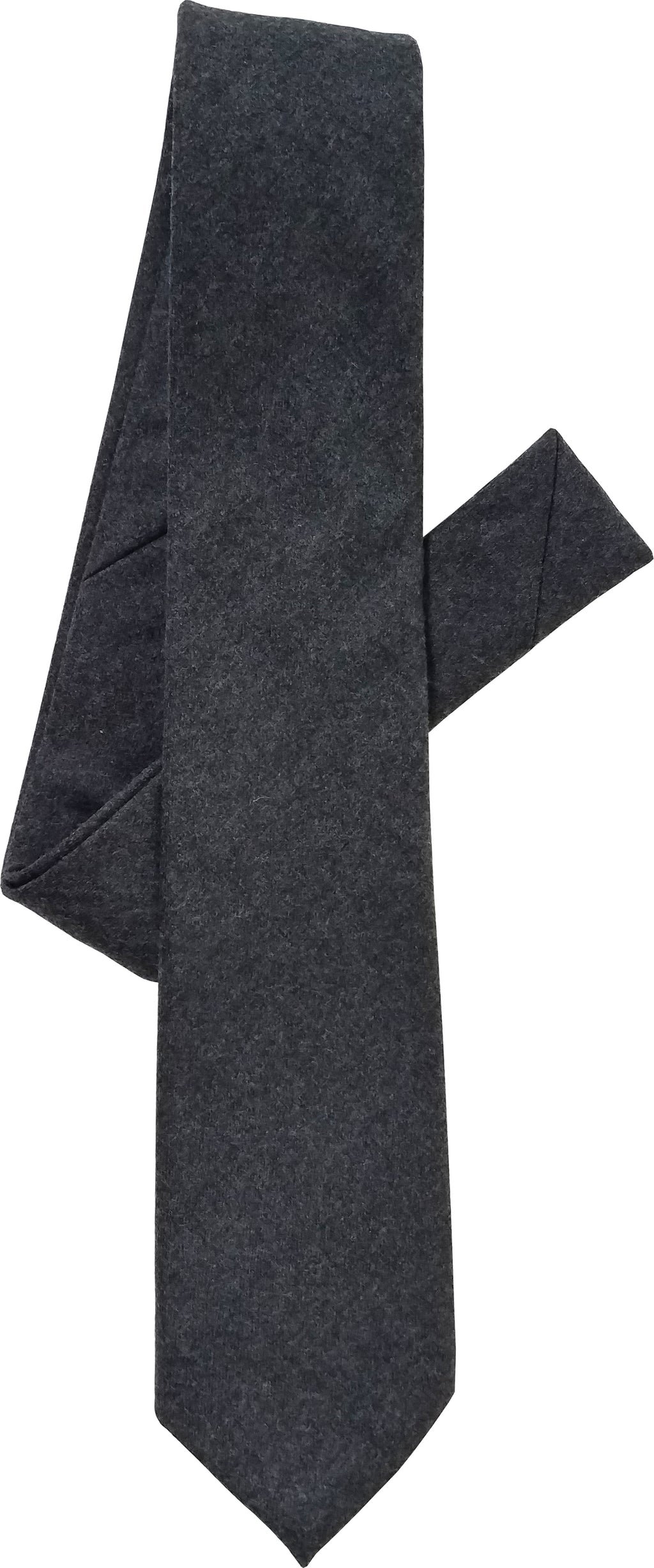 charcoal flannel tie